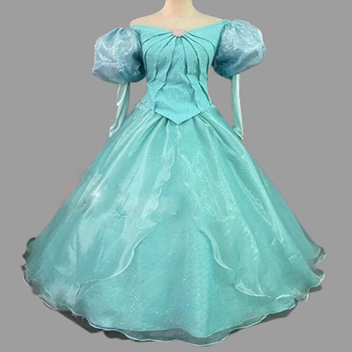 Princess Ariel Dress Green Cosplay Costume