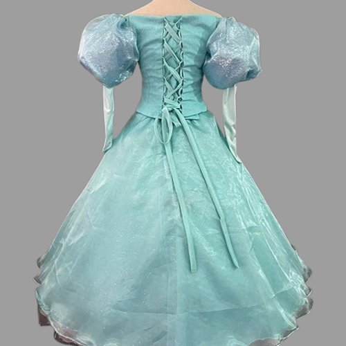 Princess Ariel Dress Green Cosplay Costume (2)