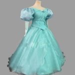 Princess Ariel Dress Green Cosplay Costume (1)