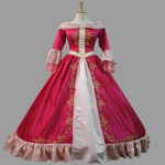 Princess Belle Dress Cape Set Christmas Dresses (1)