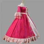Princess Belle Dress Cape Set Christmas Dresses (1)
