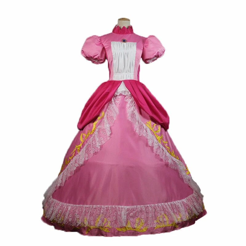 Super Mario Princess Peach Elegant Dress (6)