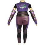 Descendants 3 Mal Cosplay Costume Outfit Purple (1)